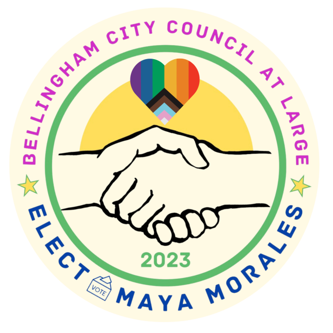 Elect Maya Campaign Logo PRIDE